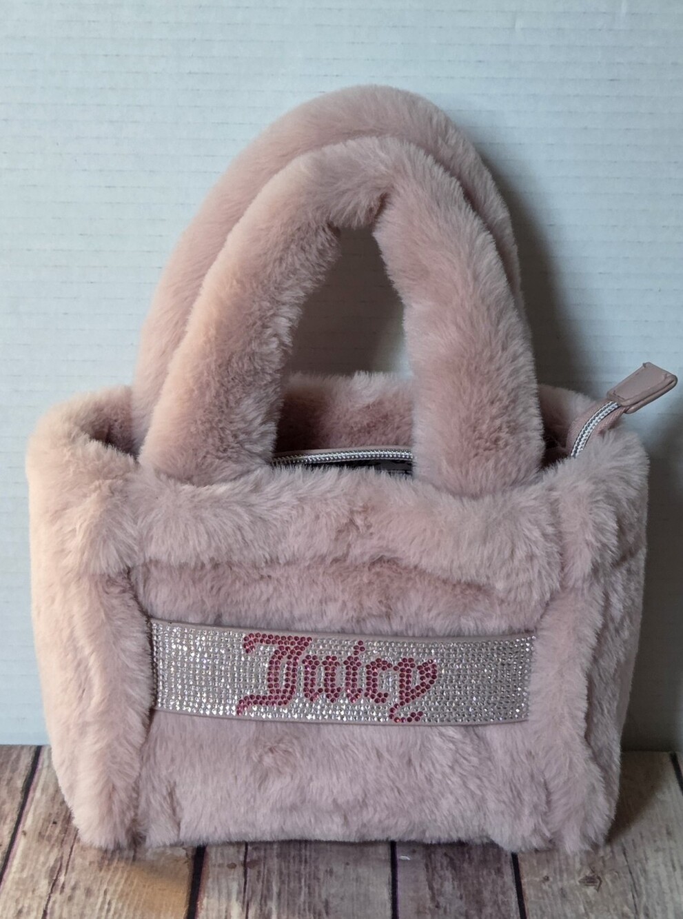 Juicy Couture Pink Faux Fur Mini Tote NWT